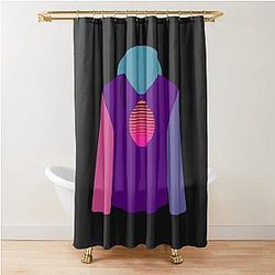 Purple T-Shirt Purple Shower Curtain