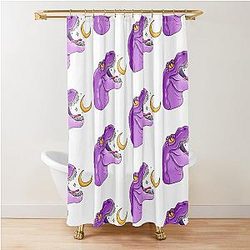 Purple dinosaur Shower Curtain