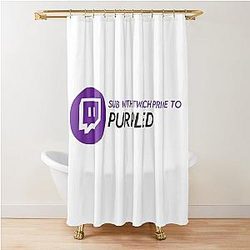 Twitch Prime Purple Shower Curtain