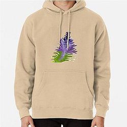 Purple Plant Pullover Hoodie