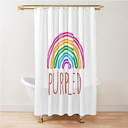 Rainbow Purple Dream SMP Shower Curtain