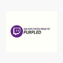 Twitch Prime Purple Art Print