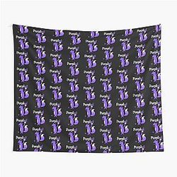 Cool Purple Fox Tapestry