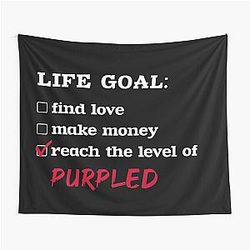 Life Goals Purple Tapestry