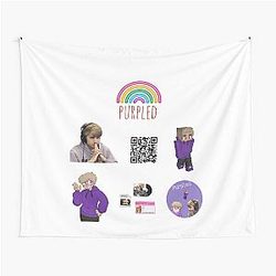 Purple Sticker Pack Tapestry