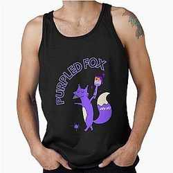 Purple Fox Tank Top