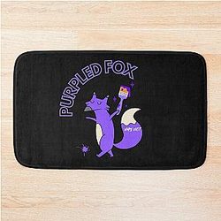 Purple Fox Bath Mat