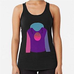 Purpled T-Shirt Racerback Tank Top