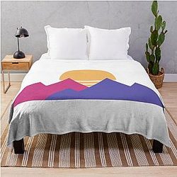 Purpled Logo Throw Blanket