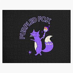 Purpled Fox Jigsaw Puzzle
