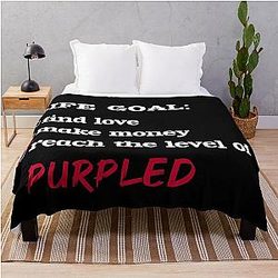 Life Goals - Purple Throw Blanket