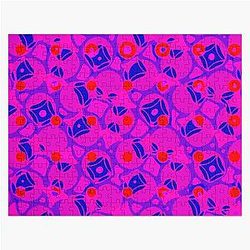 Purple Boho Abstract Pattern Jigsaw Puzzle