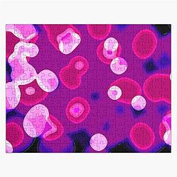 Purple Soul Groove Abstract Landscape Jigsaw Puzzle