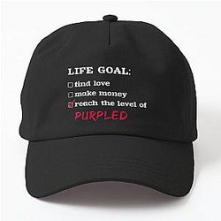 Life goal Purple Dad Hat