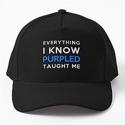 Everything I Know Purple Baseball Cap