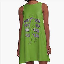 Purple A-Line Dress