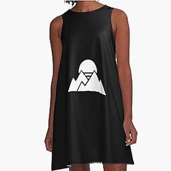 Purple HD Logo A-Line Dress