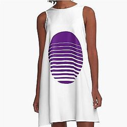 Purple A-Line Dress