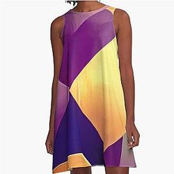 Purple A-Line Dress