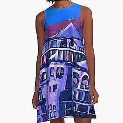 Purple Elsewhere A-Line Dress