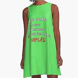 Life goal for a Purple A-Line Dress