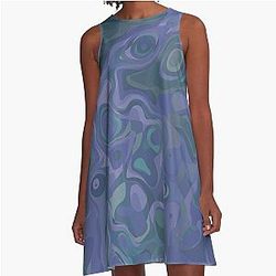 All Purple A-Line Dress