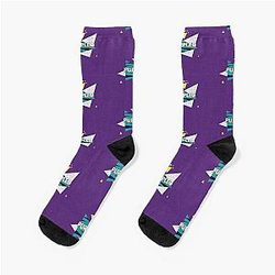 Purple Retro Gamer Socks