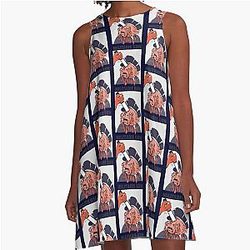 Quackity from Las Vegas Anime Loree Dream-SMP Big Q Macy Alex Cute A-Line Dress