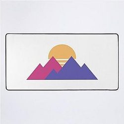 Purple Merch Logo Desk Mat