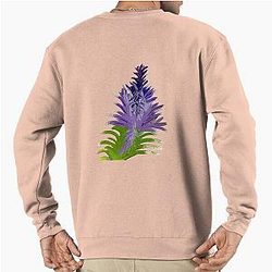 Purpled Plant Pullover Sweater