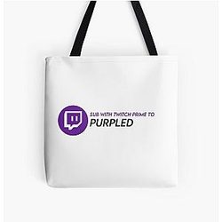 Twitch Prime Purple Tote Bag