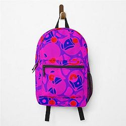 Purple Boho Abstract Pattern Backpack
