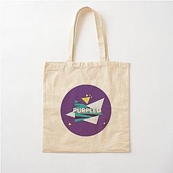 Purple Retro Gamer Art Cotton Tote Bag