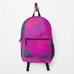 Organic purple flow abstract pattern Backpack