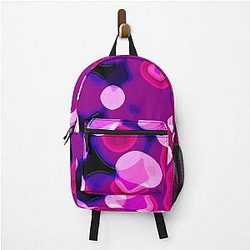 Purple soul groove abstract landscape Backpack