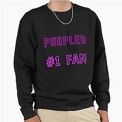 Purple 1 Fan Pullover Sweatshirt