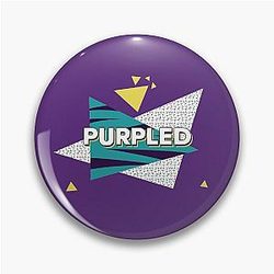Purple Retro Gamer Art Pin