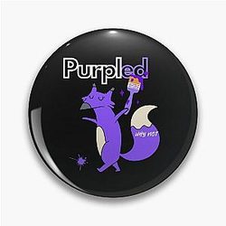 Cool Purple fox Pin