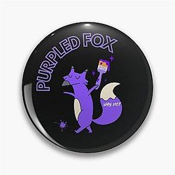 Purple fox Pin
