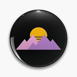 Purpled Merch Pastel Mountain Pin