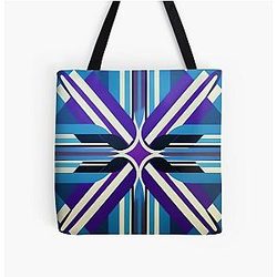Deep Purple All Over Print Tote Bag