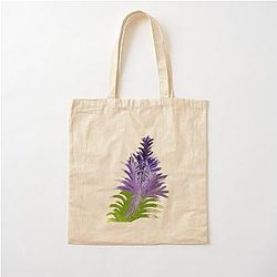 Purple Plant Cotton Tote Bag