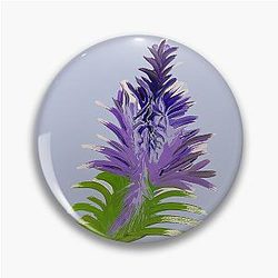 Purple Plant Pin