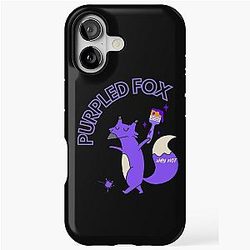Purple Fox iPhone Tough Case