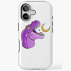 Purple dinosaur iPhone Tough Case