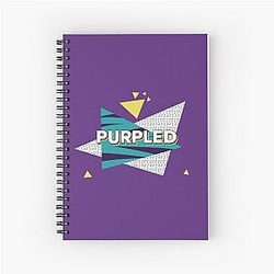 Purpled Retro Gamer Spiral Notebook