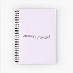 Purple Spiral Notebook
