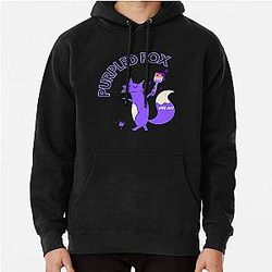 Purpled Fox Pullover Hoodie