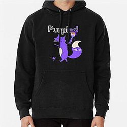 Cool Purple Fox Pullover Hoodie