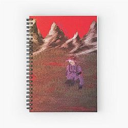 Purple Character Print Spiral Notebook